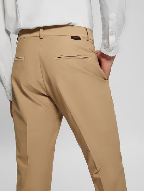Guess Myron Tech-Stretch Dressy Pants Bej | GUESS-SN31404