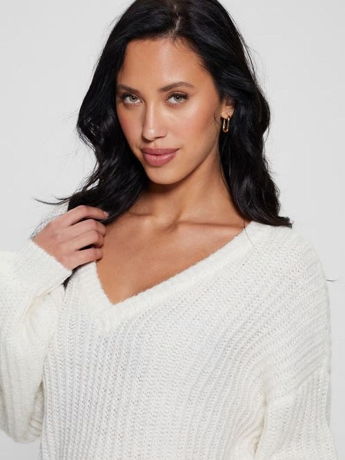 Guess Nara Wool-Blend Sweater Albi | GUESS-SN27368