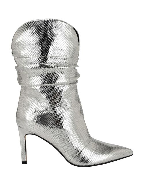 Guess Narissa Faux-Leather Booties Argintii | GUESS-SN29947