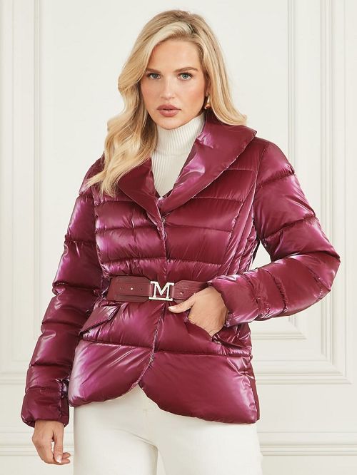Guess Nausicaa Puffer Jacket Violet | GUESS-SN27877