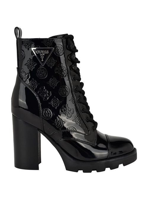 Guess Neady Patent Booties Negrii | GUESS-SN29938