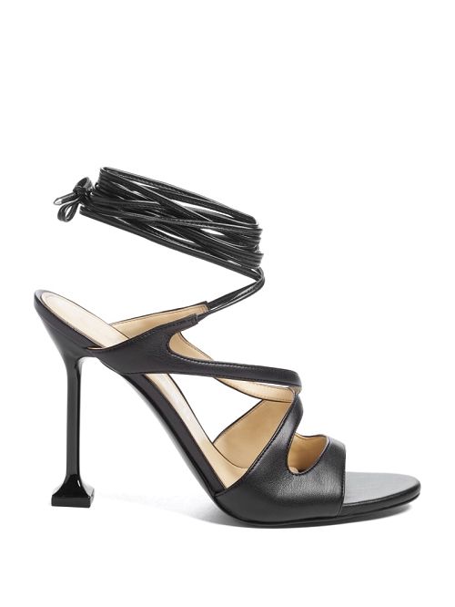 Guess Niko Lace-Up Heels Negrii | GUESS-SN29799
