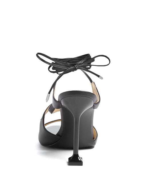 Guess Niko Lace-Up Heels Negrii | GUESS-SN29799