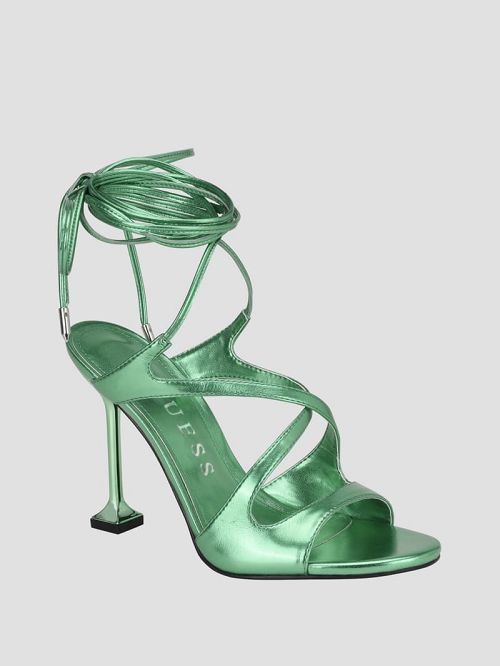 Guess Niko Lace-Up Heels Verzi | GUESS-SN29776