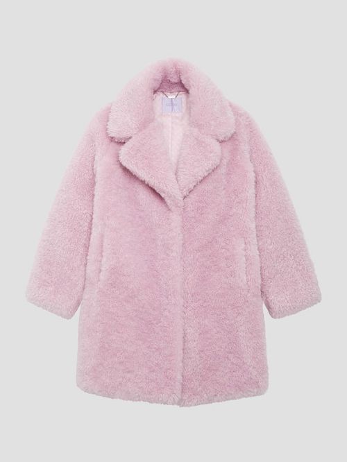 Guess Nives Faux-Fur Coat Violet | GUESS-SN27984
