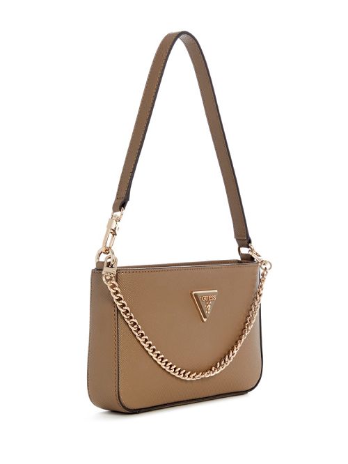 Guess Noelle Mini Top-Zip Shoulder Bag Maro | GUESS-SN29173