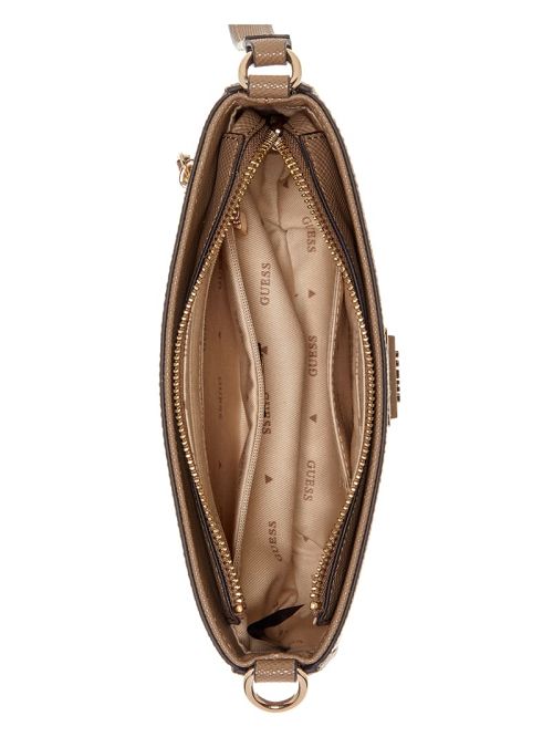 Guess Noelle Mini Top-Zip Shoulder Bag Maro | GUESS-SN29173