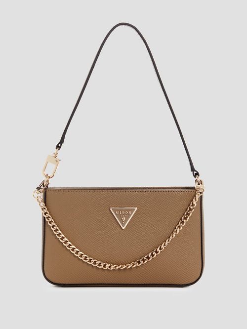 Guess Noelle Mini Top-Zip Shoulder Bag Maro | GUESS-SN29173