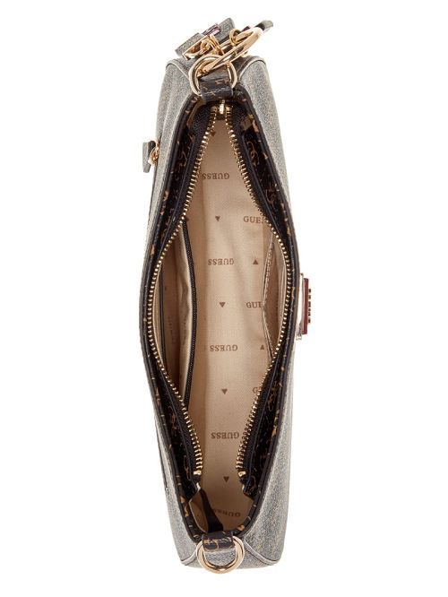 Guess Noelle Top-Zip Shoulder Bag Maro | GUESS-SN29180