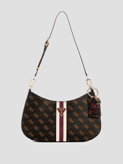 Guess Noelle Top-Zip Shoulder Bag Maro | GUESS-SN29180