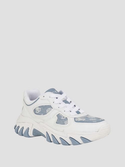 Guess Norina Peony Jogger Sneakers Negrii Albi | GUESS-SN29501