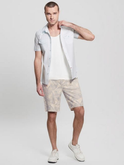 Guess Nottingham Shirt Albastri | GUESS-SN31146