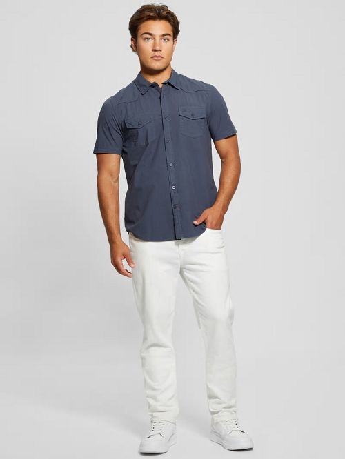 Guess Nottingham Western Shirt Albastri | GUESS-SN31226
