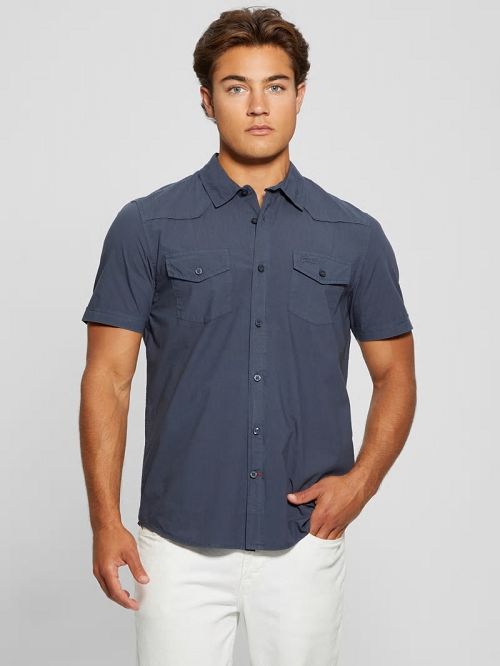 Guess Nottingham Western Shirt Albastri | GUESS-SN31226