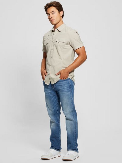 Guess Nottingham Western Shirt Bej | GUESS-SN31229
