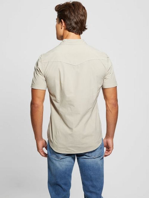 Guess Nottingham Western Shirt Bej | GUESS-SN31229