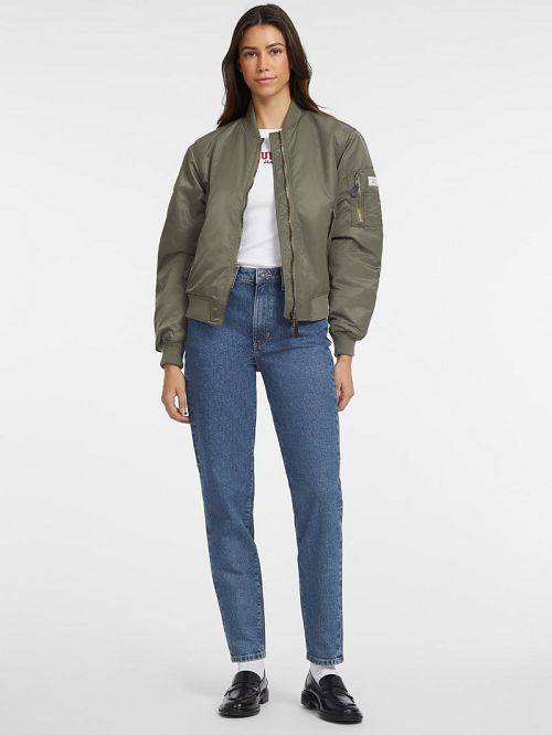 Guess Nylon Bomber Jacket Verzi | GUESS-SN28026