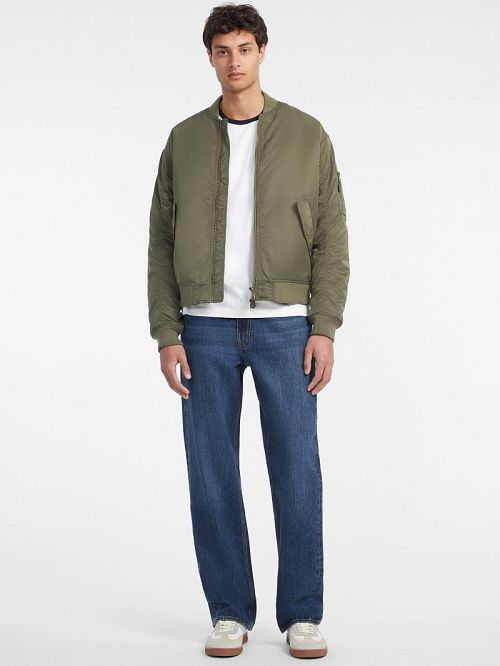 Guess Nylon Bomber Jacket Verzi | GUESS-SN30759