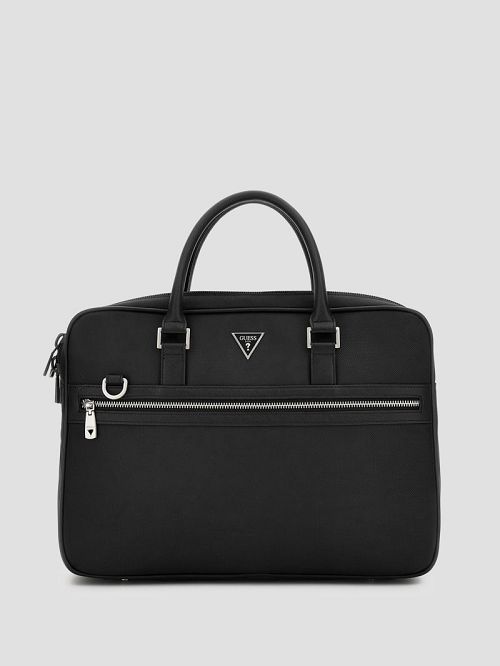 Guess Nylon Briefcase Negrii | GUESS-SN31700