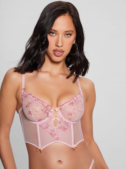 Guess Oriana Lace Bustier Roz | GUESS-SN28595