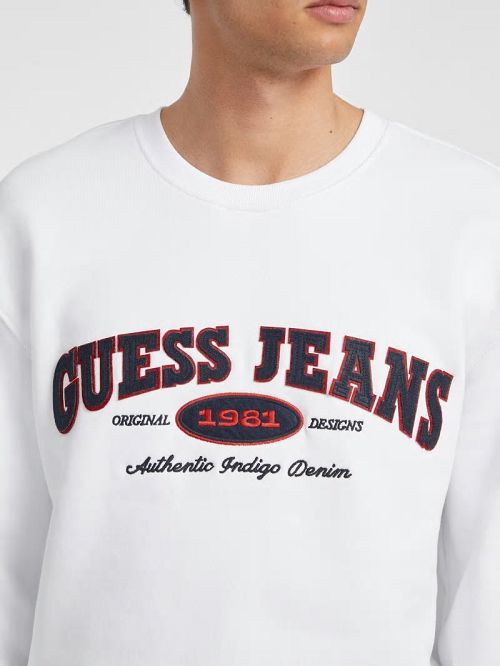 Guess Original Design Sweatshirt Albi | GUESS-SN31493