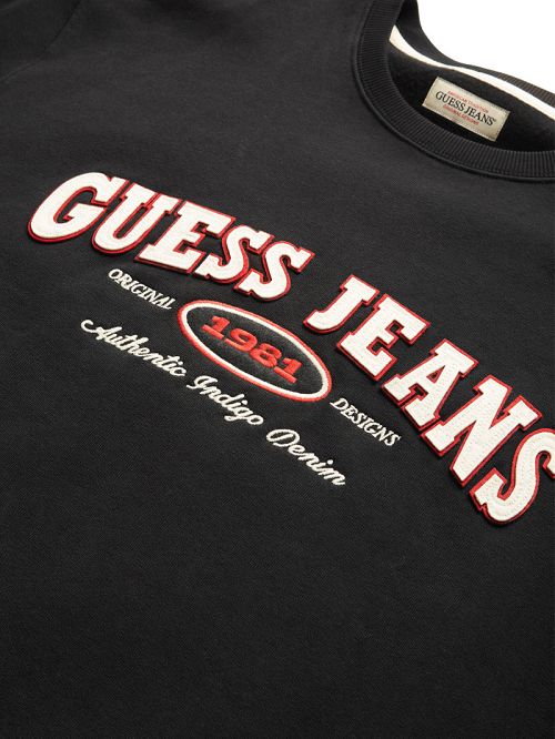 Guess Original Design Sweatshirt Negrii | GUESS-SN31490