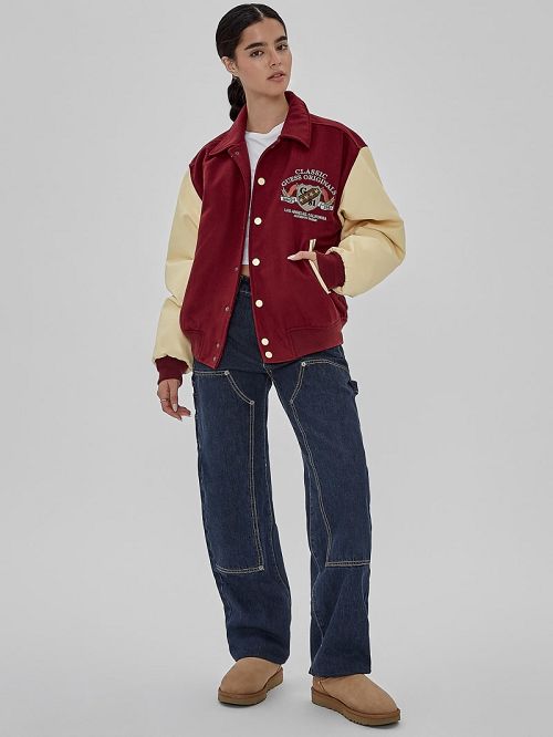 Guess Originals Authentic Letterman Jacket Rosii | GUESS-SN30719