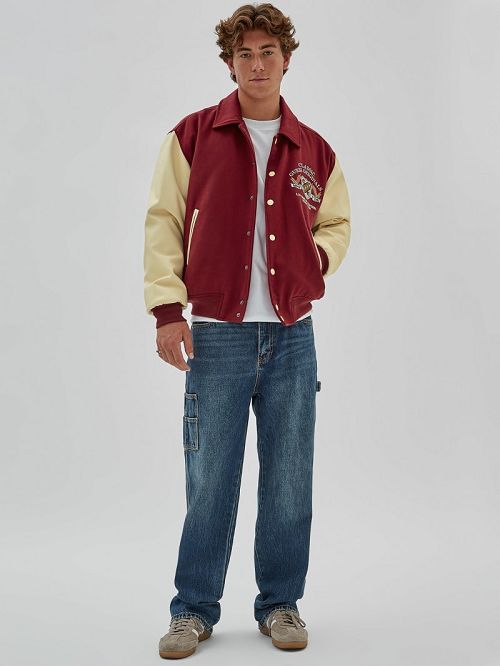Guess Originals Authentic Letterman Jacket Rosii | GUESS-SN30719