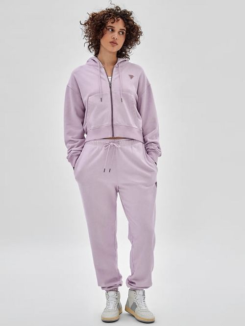 Guess Originals Classic Logo Joggers Violet | GUESS-SN28443