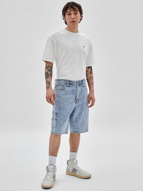 Guess Originals Denim Kit Carpenter Shorts Albastri | GUESS-SN30343