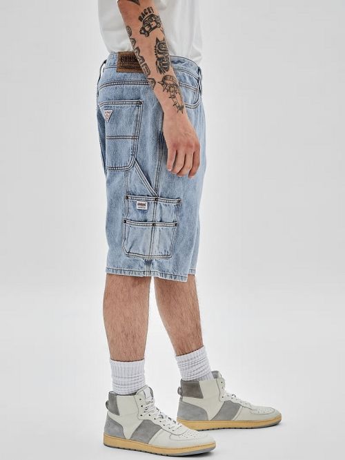 Guess Originals Denim Kit Carpenter Shorts Albastri | GUESS-SN30343