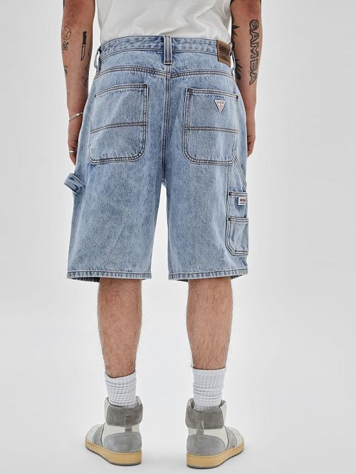 Guess Originals Denim Kit Carpenter Shorts Albastri | GUESS-SN30343