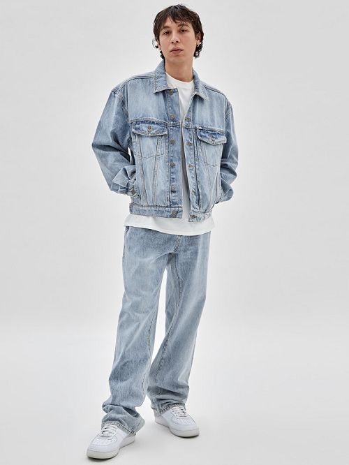 Guess Originals Denim Kit Jacket Albastri | GUESS-SN30818