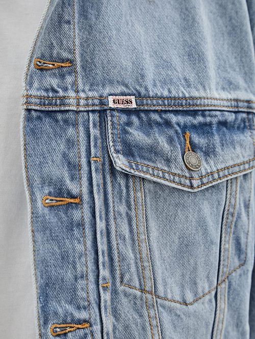 Guess Originals Denim Kit Jacket Albastri | GUESS-SN30818