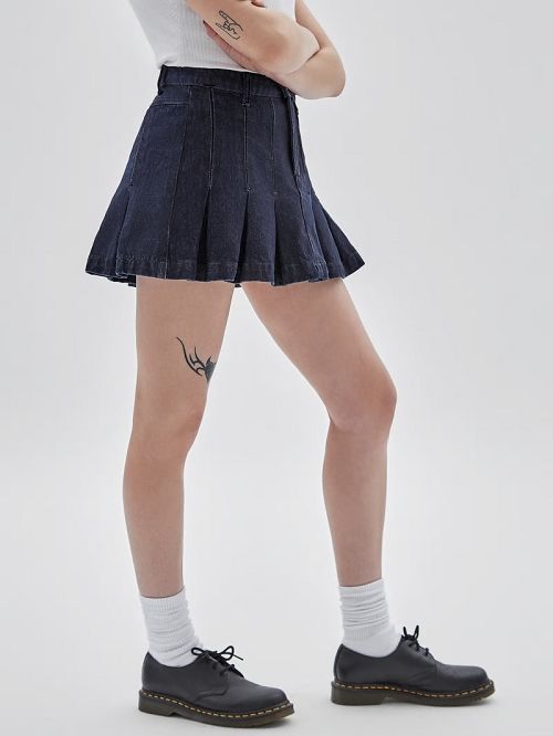 Guess Originals Denim Tennis Skirt Albastri | GUESS-SN26512
