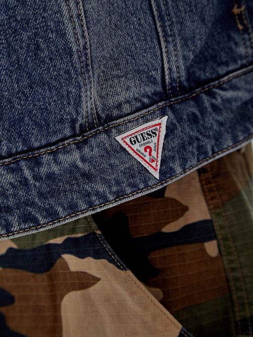 Guess Originals Denim Trucker Jacket Albastri | GUESS-SN30767