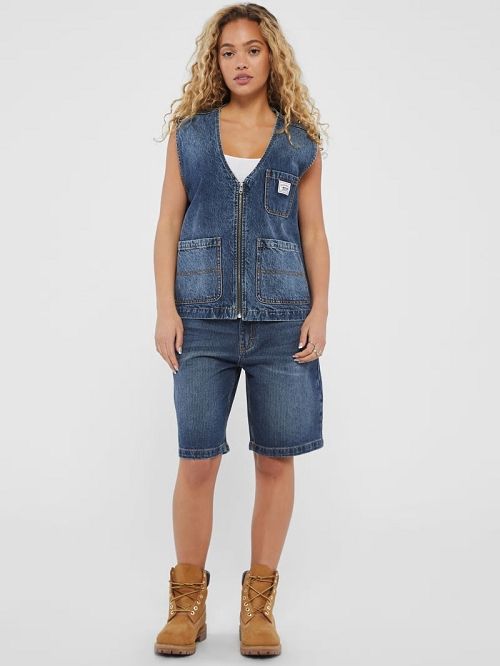 Guess Originals Denim Vest Albastri | GUESS-SN30841