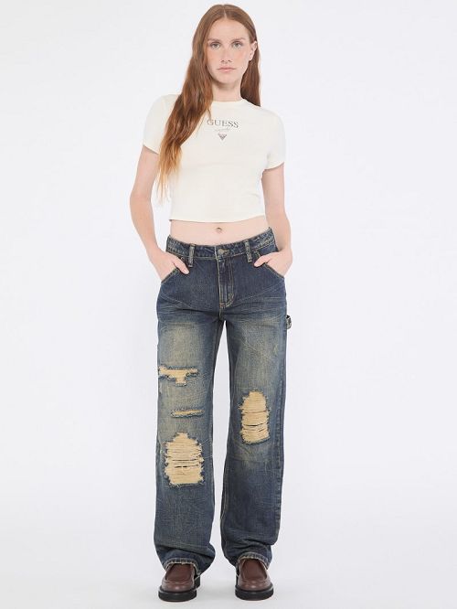 Guess Originals Distressed Carpenter Jeans Albastri | GUESS-SN26536