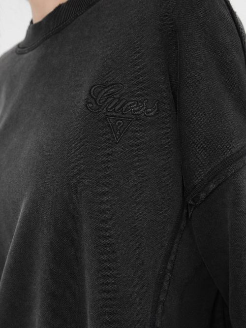 Guess Originals Distressed Pullover Negrii | GUESS-SN27310