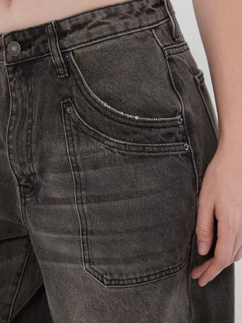 Guess Originals Double Pocket Wide-Leg Jeans Negrii | GUESS-SN26530