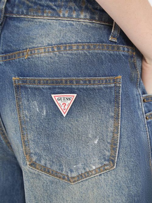 Guess Originals Double Pocket Wide-Leg Jeans Albastri | GUESS-SN26551