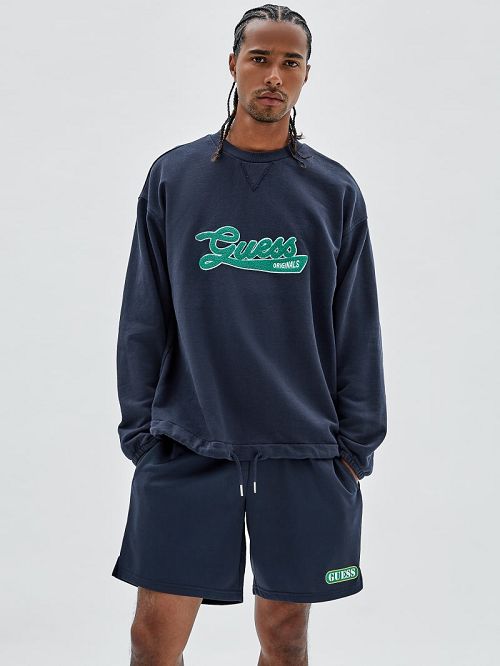 Guess Originals Drawstring Sweatshirt Albastri | GUESS-SN30933