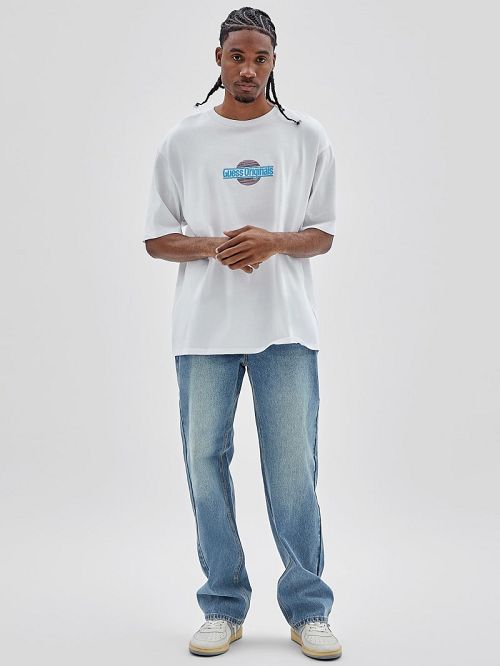 Guess Originals Eco Sunset Logo Tee Albi | GUESS-SN30483