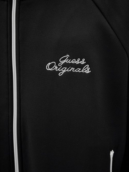 Guess Originals Eco Tricot Track Jacket Negrii | GUESS-SN31517
