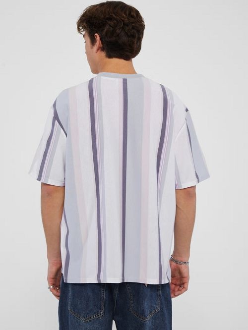 Guess Originals Eco Vertical Stripe Tee Multi | GUESS-SN30666