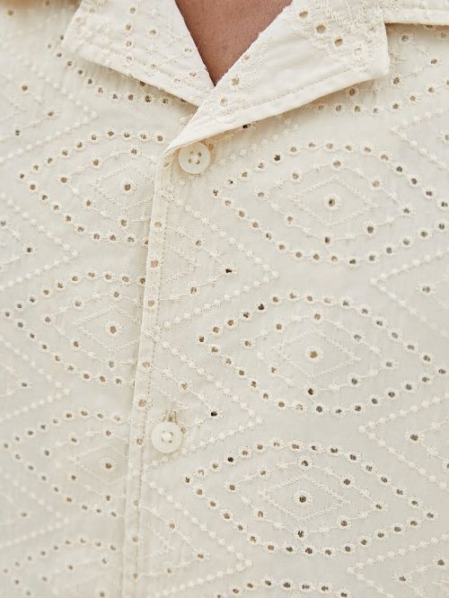 Guess Originals Eyelet Shirt Albi | GUESS-SN31174