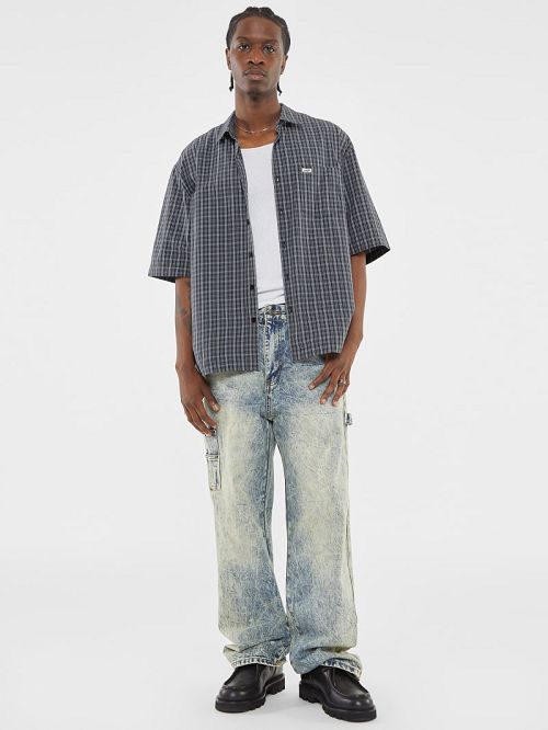 Guess Originals Faded Denim Carpenter Jeans Albastri | GUESS-SN30344
