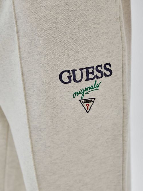 Guess Originals Heather Logo Joggers Gri | GUESS-SN31405