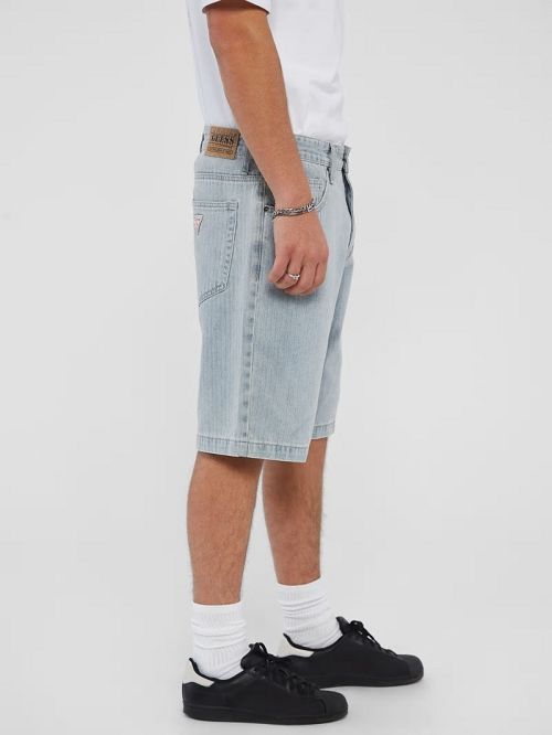 Guess Originals Herringbone Denim Shorts Albastri | GUESS-SN30368