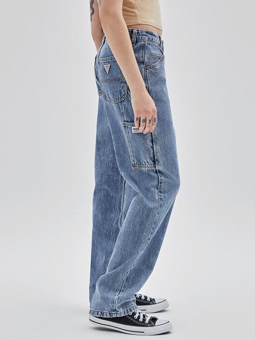 Guess Originals Kit Acid Washed Carpenter Jeans Albastri | GUESS-SN28223